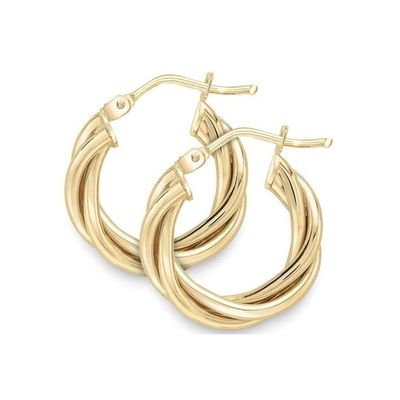 Twisted Hoop Earrings from Grace & Co