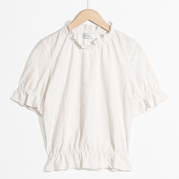 Embroidered Eyelet Top from & Other Stories