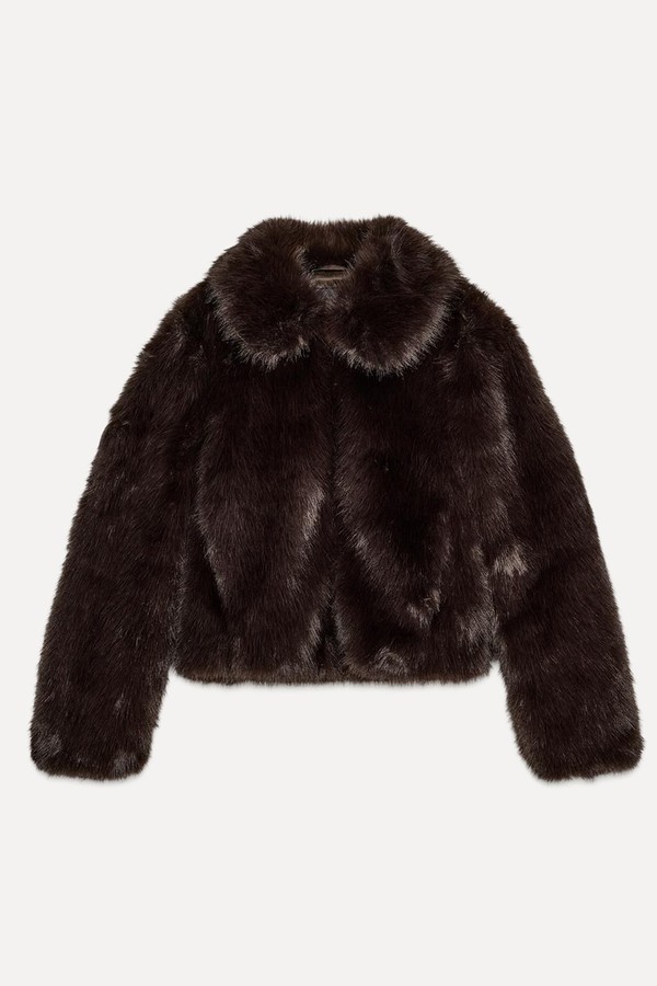 Short Faux Fur Coat