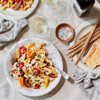 Tomato & Baked Ricotta Pasta Salad