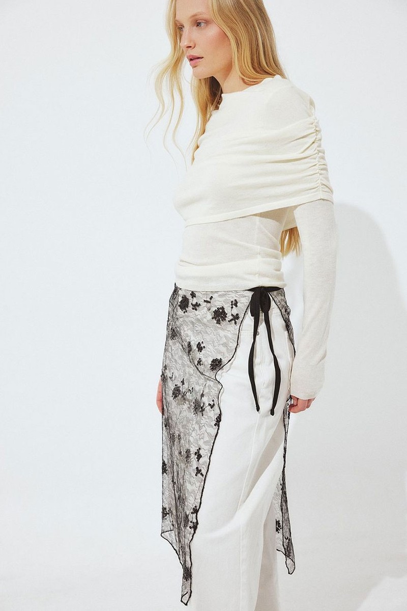 Sheer Sequin Skirt from NA-KD