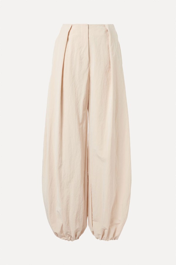 Calisson Pleated Mid-Rise Wide-Leg Pants from Jacquemus