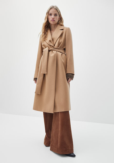 Wool Robe Coat from Massimo Dutti