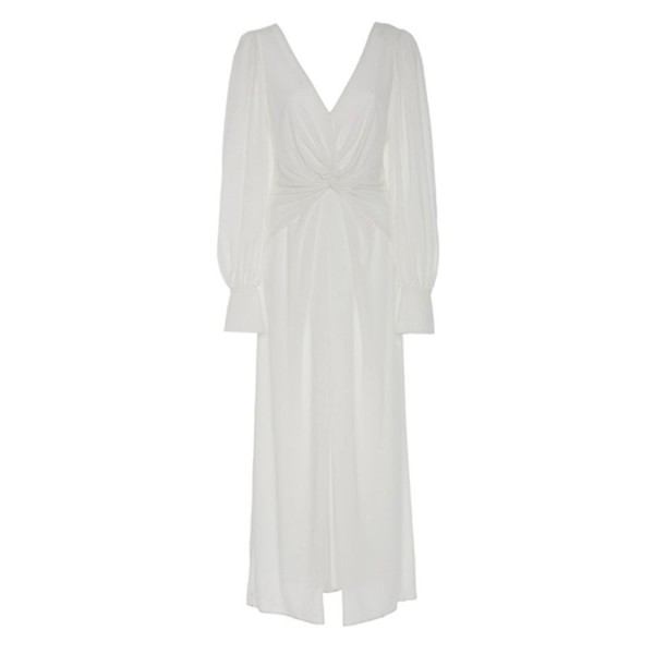 Pleated Jersey Midi Dress from Self Portrait