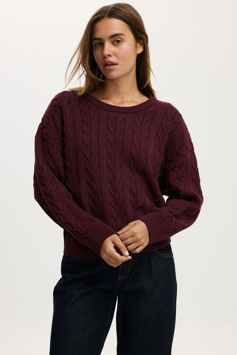 Cotton Crew Neck Sweater