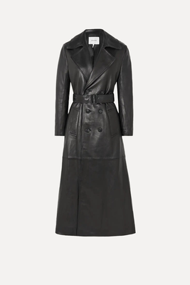 Sleek Belted Leather Trench Coat  from FRAME 