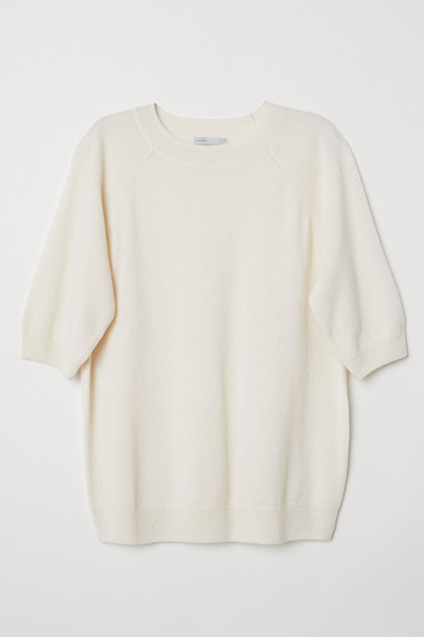 Short-Sleeved Cashmere Jumper from H&M