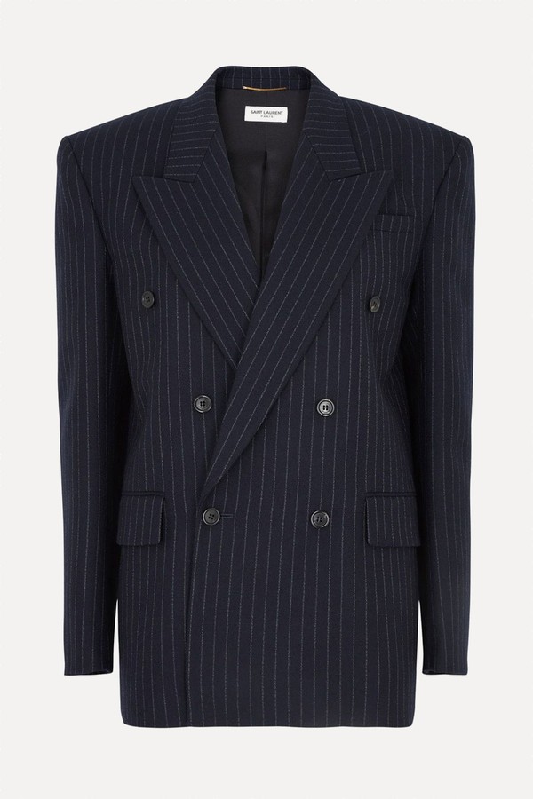 Pinstriped Wool Blazer from Saint Laurent