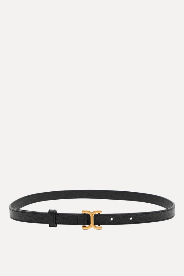 Marcie Grained-Leather Belt from Chloé