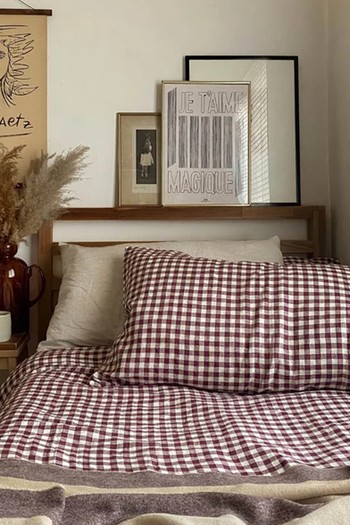 Berry Gingham Linen Bedtime Bundle from Piglet In Bed