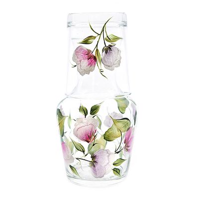 Sweet Pea Carafe And Tumbler