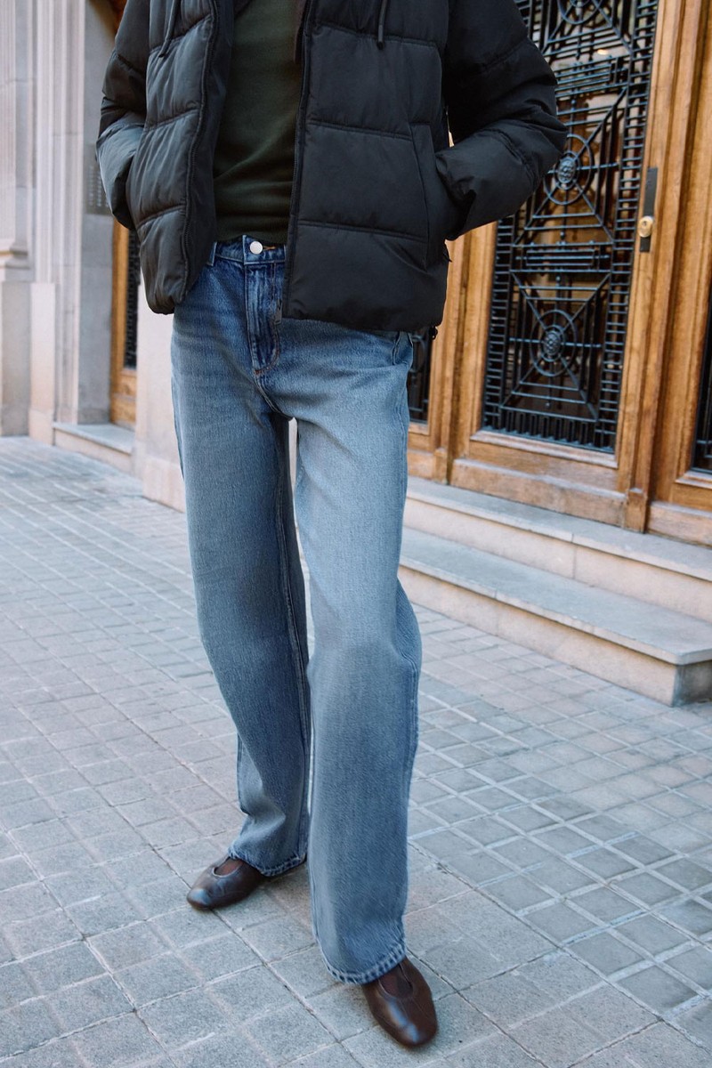 Z.03 Straight High-Waist Long Length Jeans from ZARA