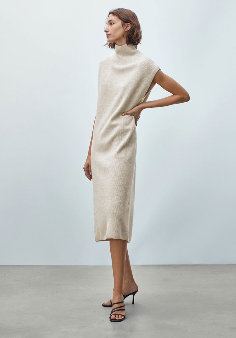 Cashmere Wool Knit Dress from Massimo Dutti