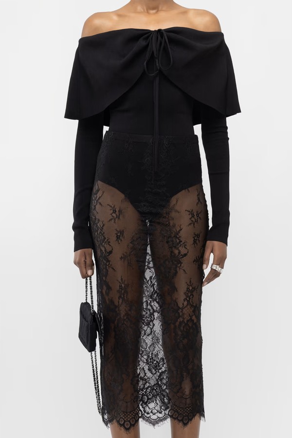 Lace Midi Skirt from Arakii