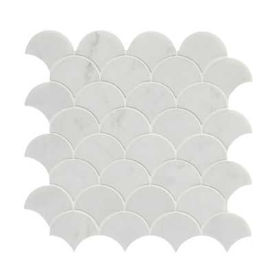 Zen Marble Scallop Mosaic from Artisans Of Devizes