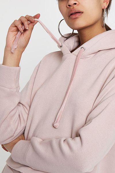 Light Pink Loose Fit Hoodie