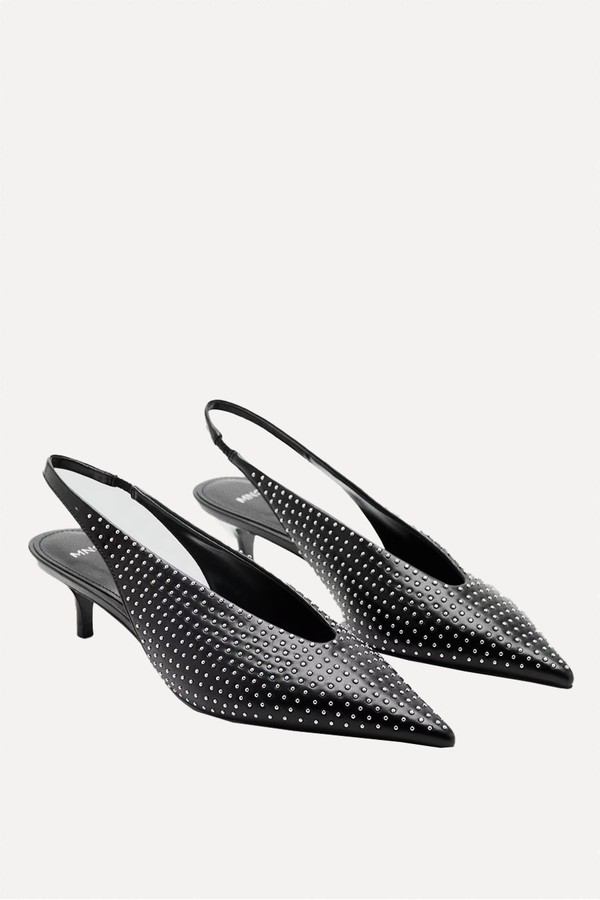 Studded High-Heeled Shoes from Mango