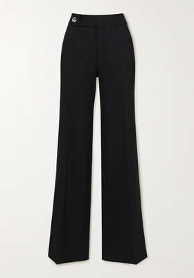 Stretch Wide Leg Wool Pants from Chloé