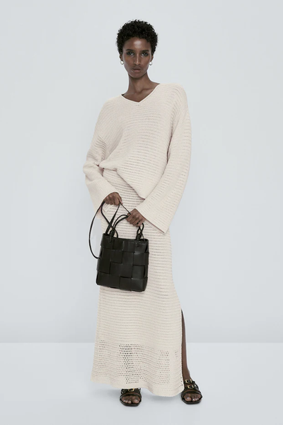 Crochet Knit Skirt from Massimo Dutti