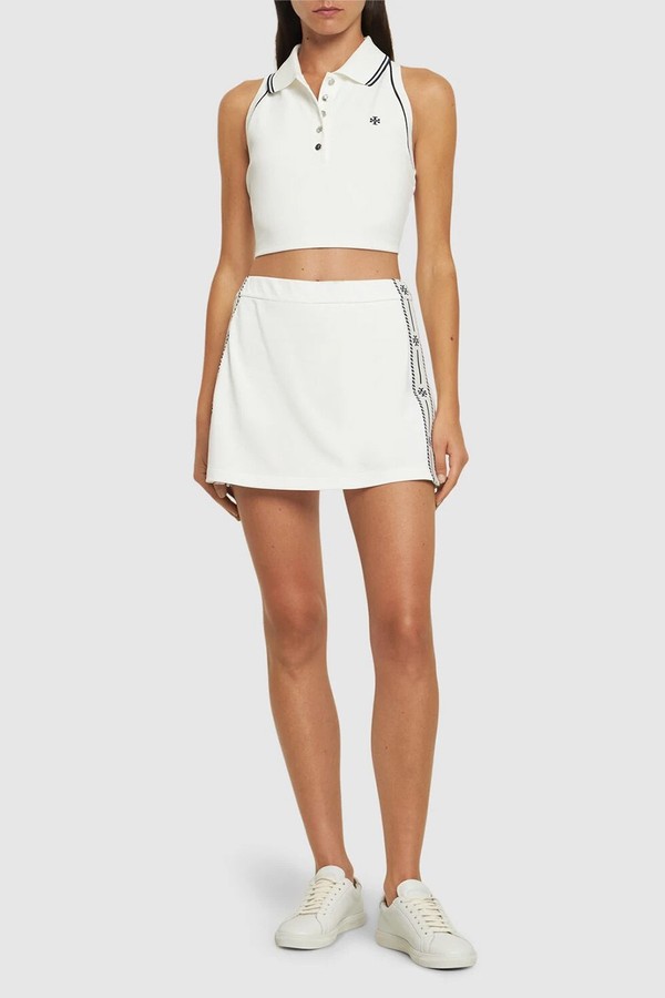 Tech Piquet Mini Tennis Skirt from Tory Sport
