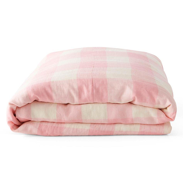 Strawberries & Cream Linen Duvet Cover from Kip & Co.