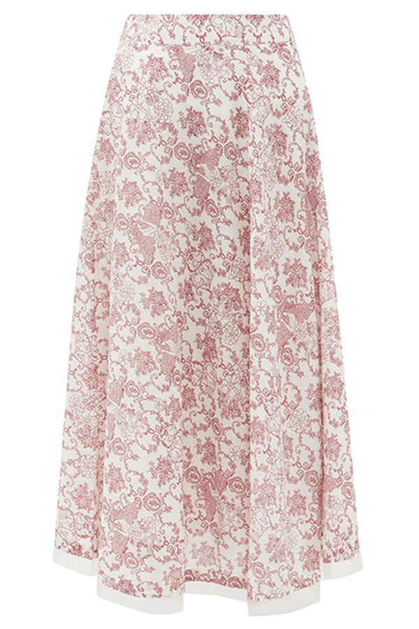 Livia Valy Myers-Print Cotton-Voile Skirt from La Sirenuse Positano