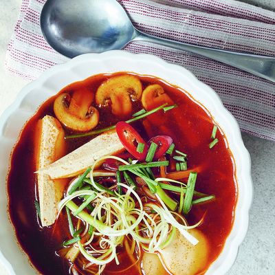 Chinese-Style Hot & Sour Broth With Tofu