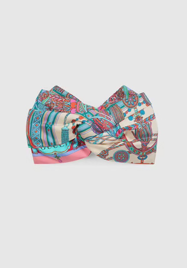 Printed Silk Headband from Gucci