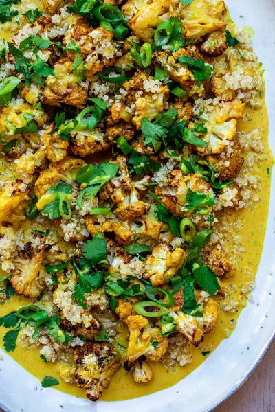 Satay Cauliflower Traybake