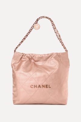 Metallic Calfskin Quilted Small Bag from Chanel
