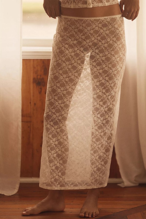 Lace Maxi Slip Skirt from LyreBird 