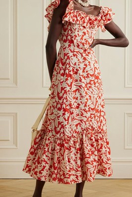 June Ruffled Midi Dress from Rixo