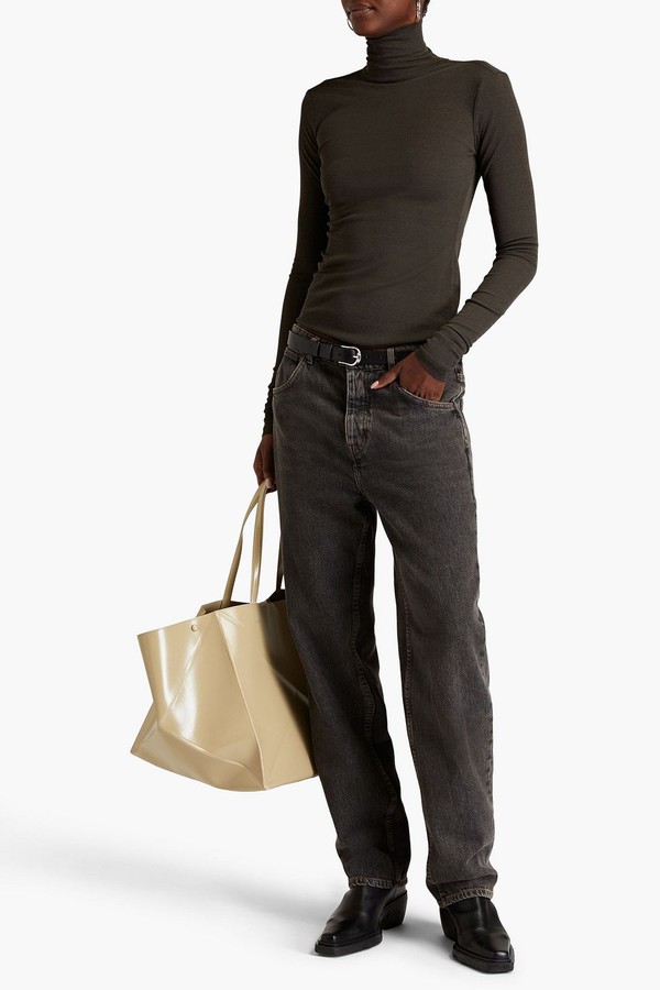 Josa Cutout Stretch-Jersey Turtleneck Top  from Nanushka