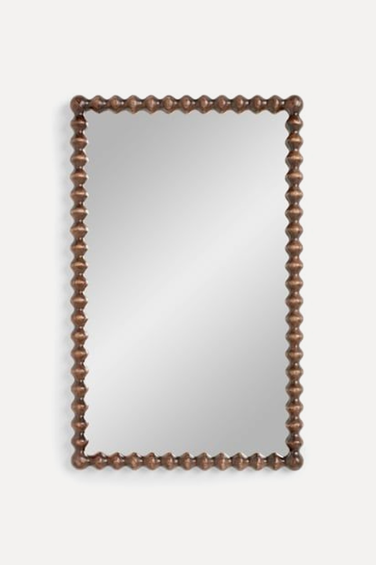 Dark Wood Bobbin Over Mantle Wall Mirror