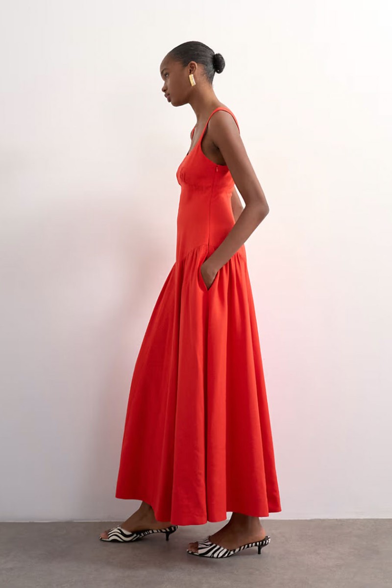 Dropped Waist Maxi Sundress