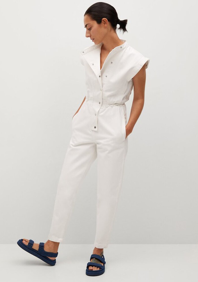 Long Denim Jumpsuit from Mango