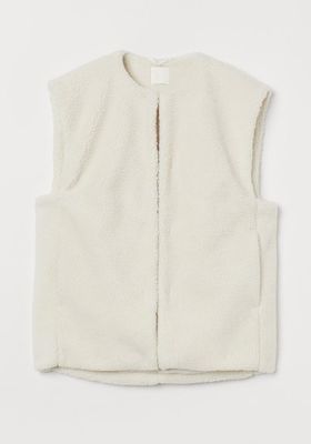 Oversized Faux Shearling Gilet from H&M