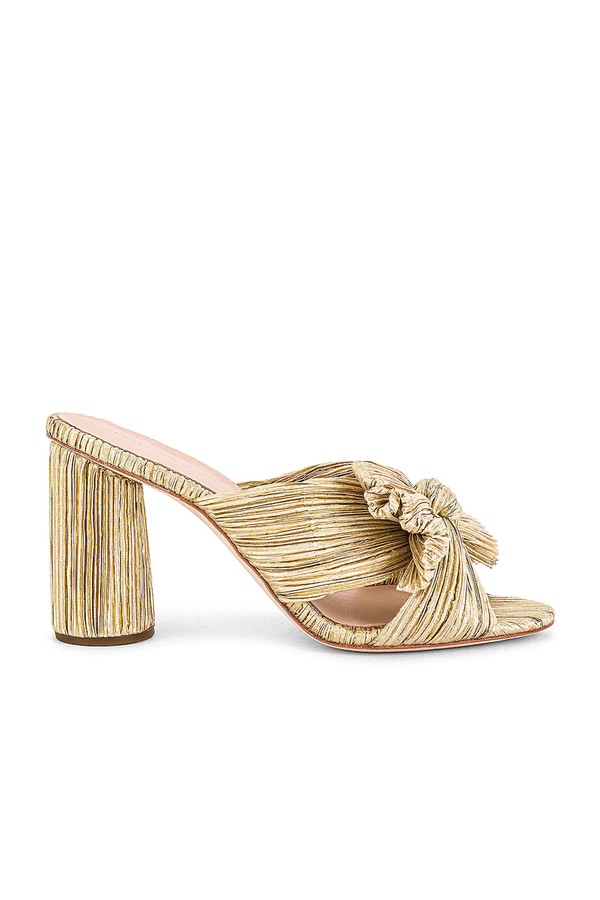 Penny High Heel Pleated Knot Slide from Loeffler Randall