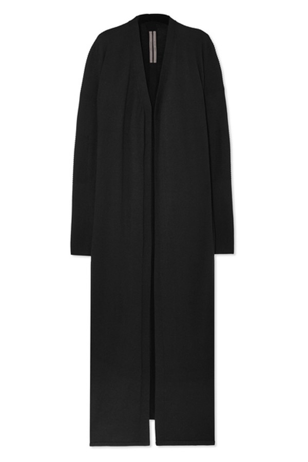 Paneled Merino Wool Cardigan from Rick Owens