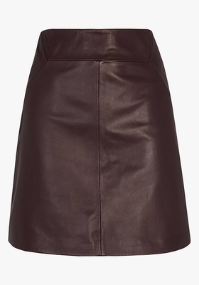 A-Line Mini Leather Skirt from Whistles