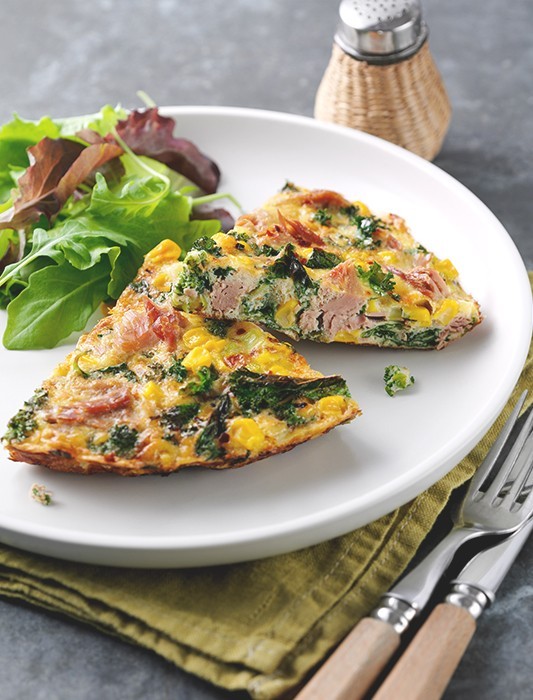  Tuna, Sweetcorn & Kale Frittata 