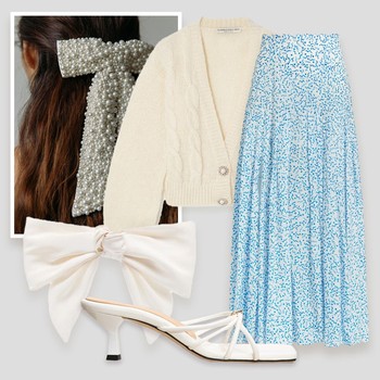 Debit Vs. Credit: Try This Cardi And Midi Skirt Look