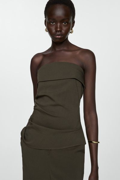 Top With Turn-Down Neckline from Mango