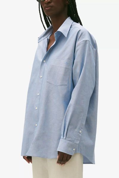 Cacilia Relaxed-Fit Long-Sleeve Cotton Shirt from Claudie Pierlot