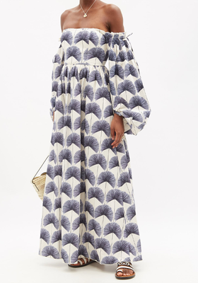 Alheli Palma-Print Cotton Maxi Dress from Agua By Agua Bendita