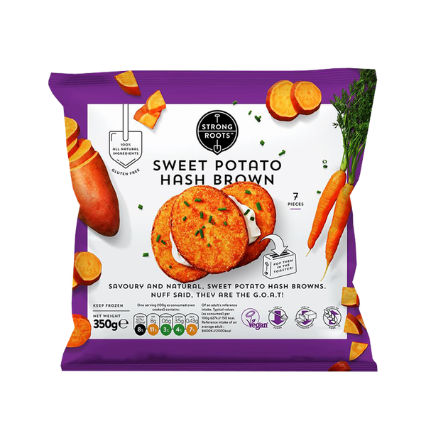 Sweet Potato Hash Browns from Strong Roots