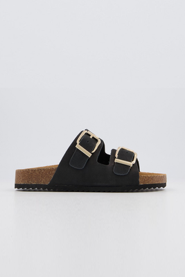 Double Buckle Footbed Flat Sandals from Office