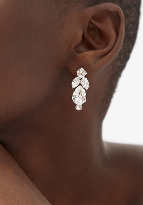 Crystal Cluster Drop Earrings from Simone Rocha
