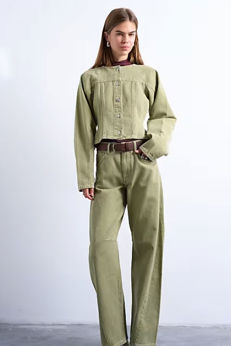 Denim Cinch Shirt from Topshop