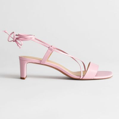 Criss Cross Laced Up Heeled Sandal from & Other Stories